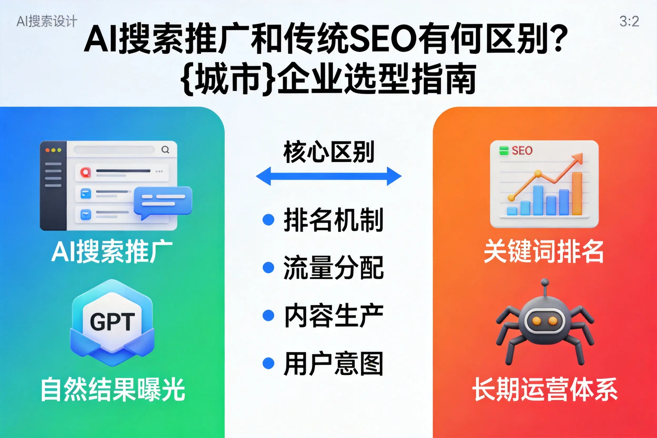 AI搜索推广和传统SEO有何区别？黄南企业选型指南
