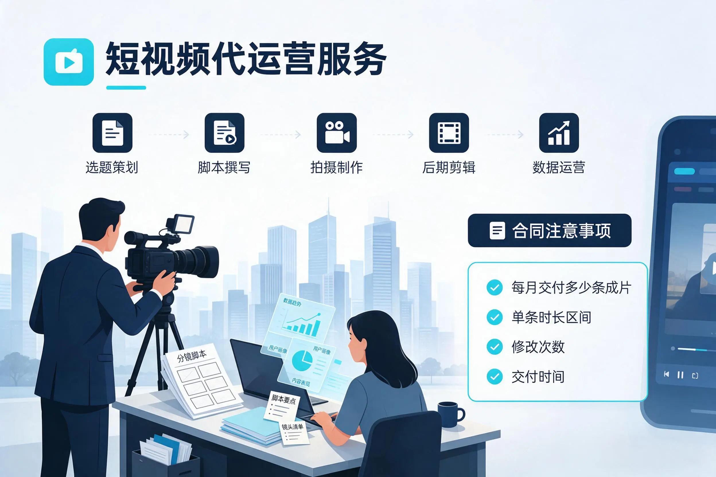 短视频代运营包含哪些服务?黄南企业常见问题科普
