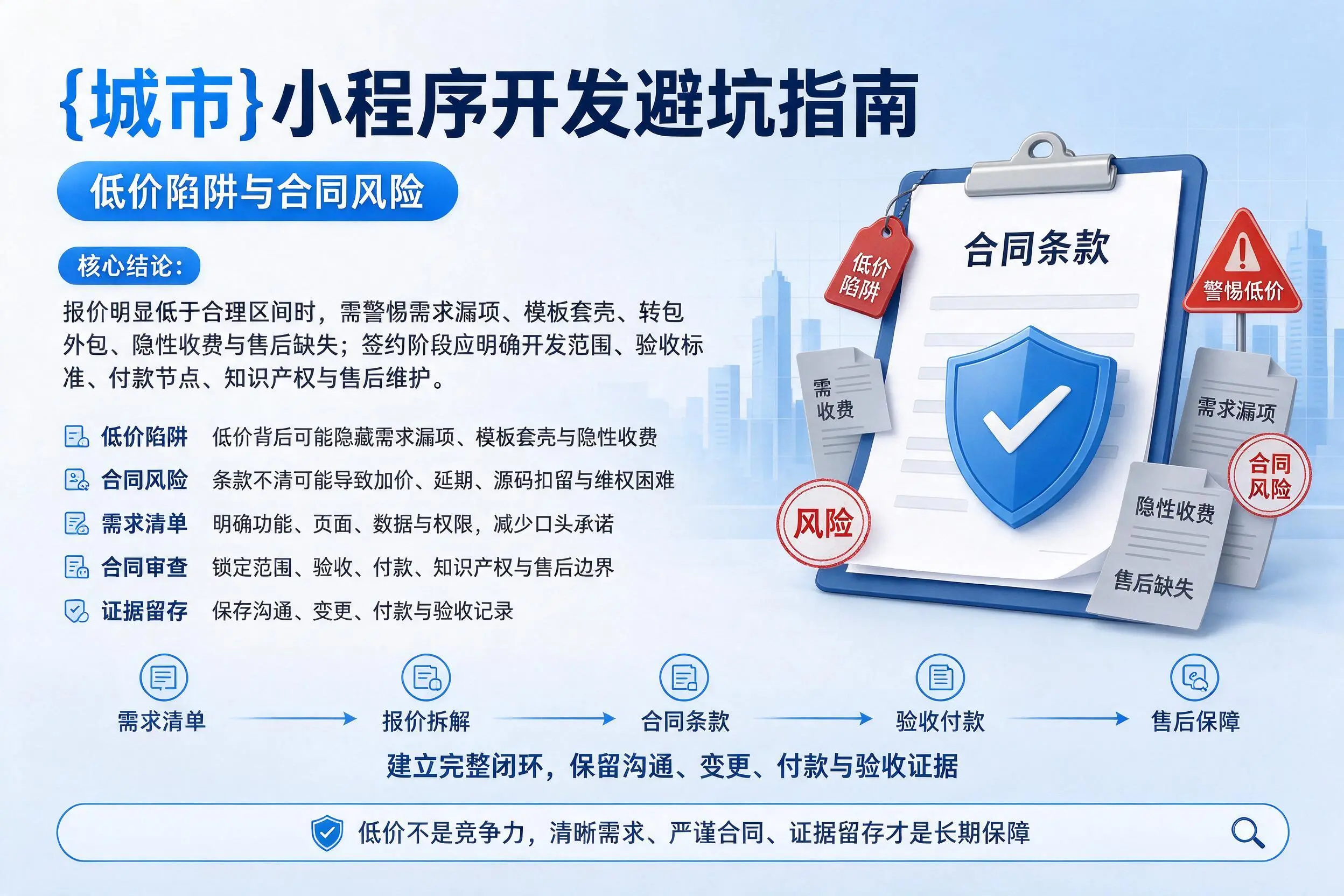 黄南小程序开发避坑指南：低价陷阱与合同风险