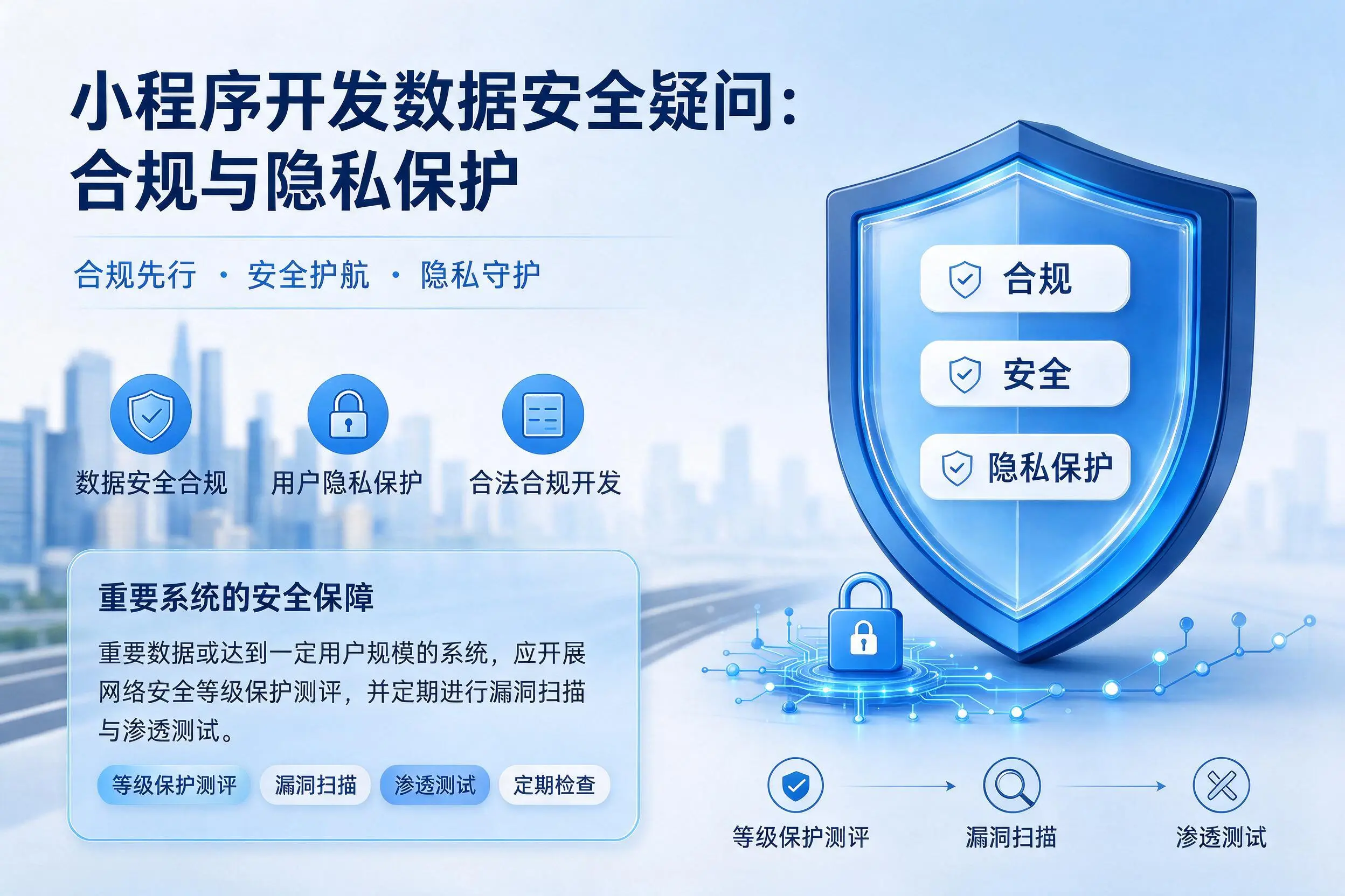 黄南小程序开发数据安全疑问：合规与隐私保护