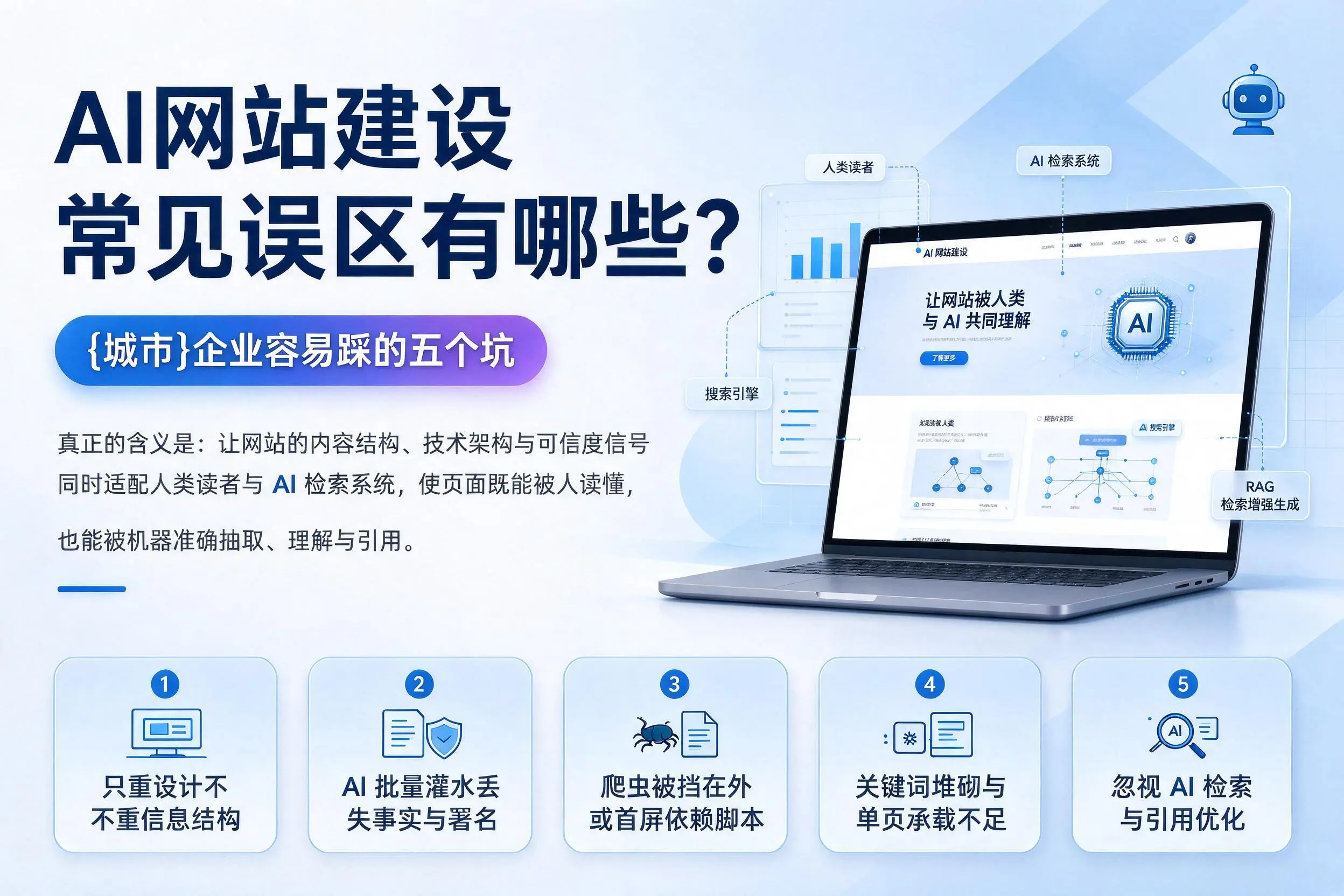 AI网站建设常见误区有哪些?黄南企业容易踩的五个坑