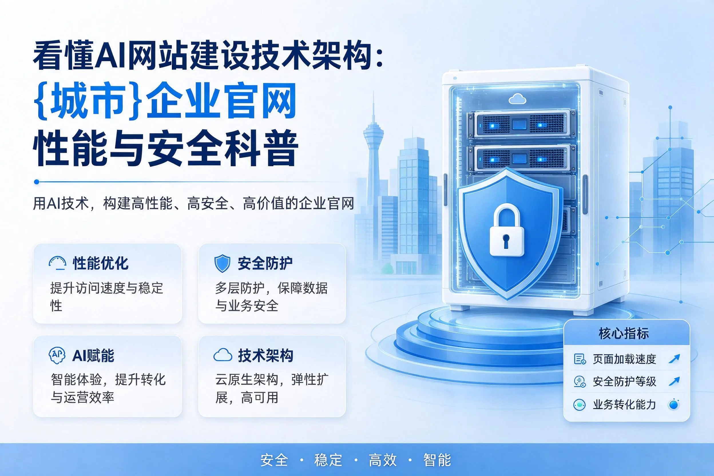 看懂AI网站建设技术架构：黄南企业官网性能与安全科普