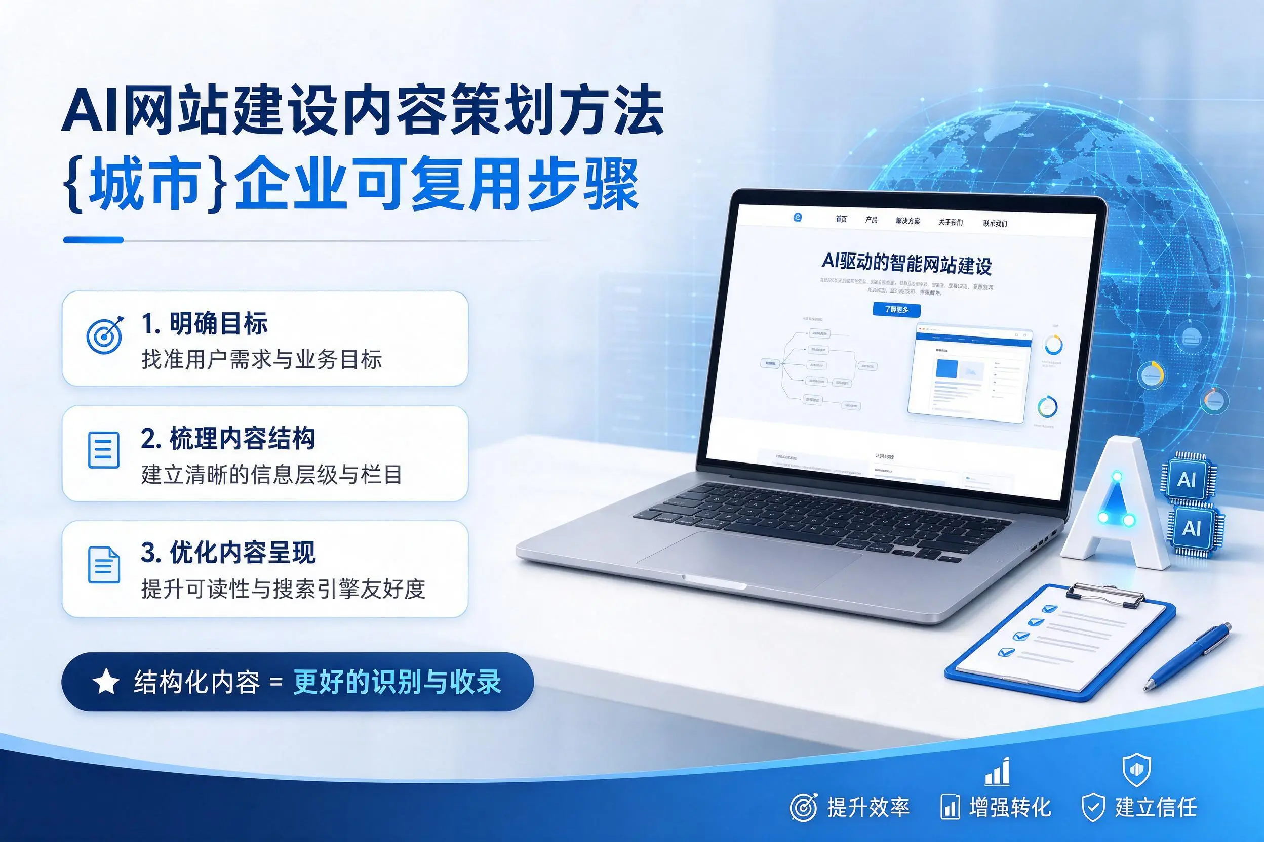 AI网站建设内容策划方法，黄南企业可复用步骤